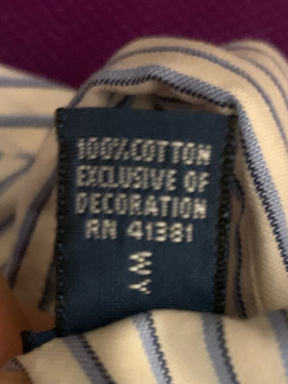 RALPH LAUREN LS Custom Fit All Cotton Striped Shirt - Picture 4 of 7